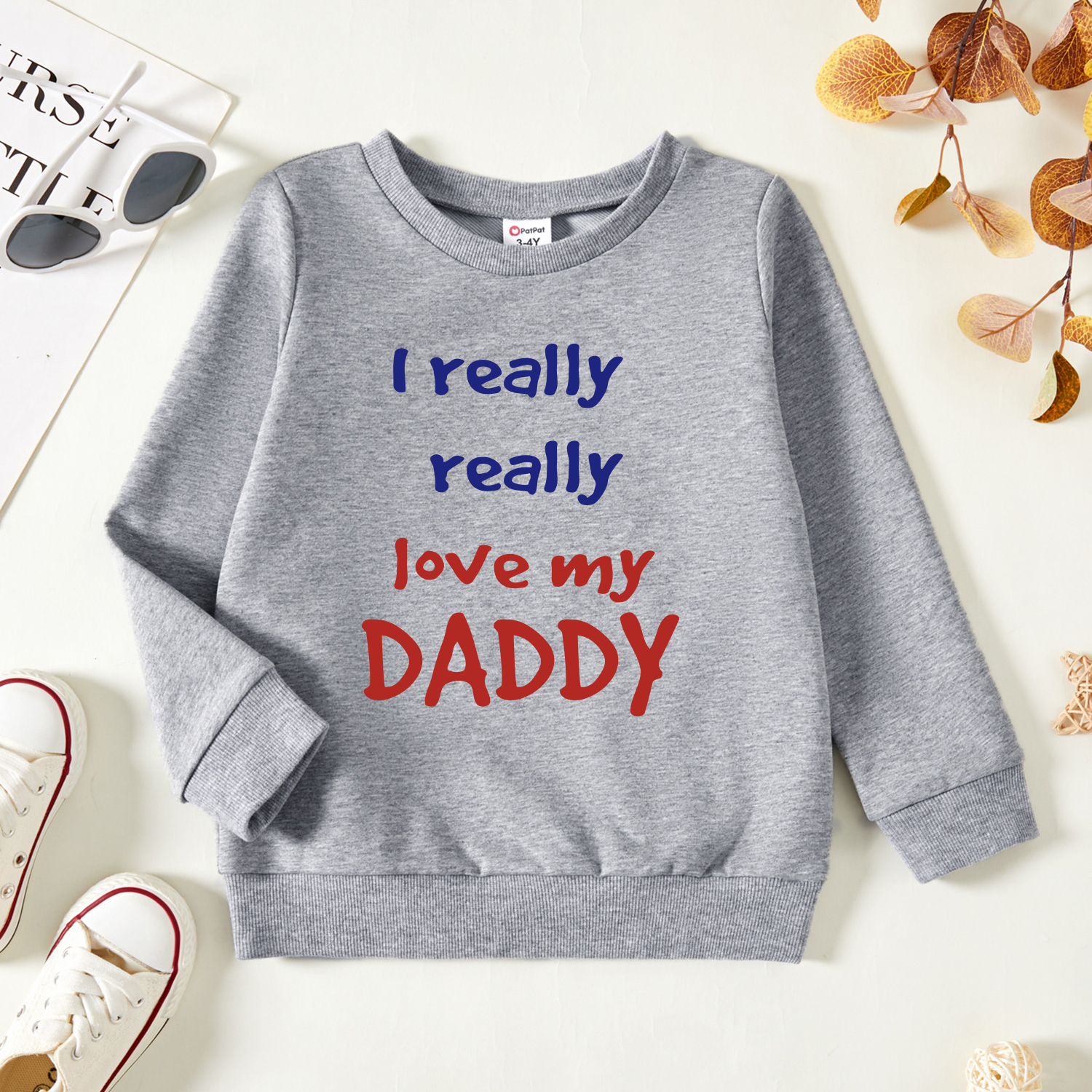 Toddler Graphic Light gray Long-sleeve Pullover