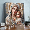 (Pre-Framed)Virgin Mary-Special Shape Diamond Painting Kit(30x30cm)