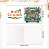 (US Only)6PCS DIY Diamond Art Greeting Cards Christmas Car Congratulations Cards