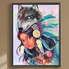 Diamond Painting -5D Full Round Drill Wolf