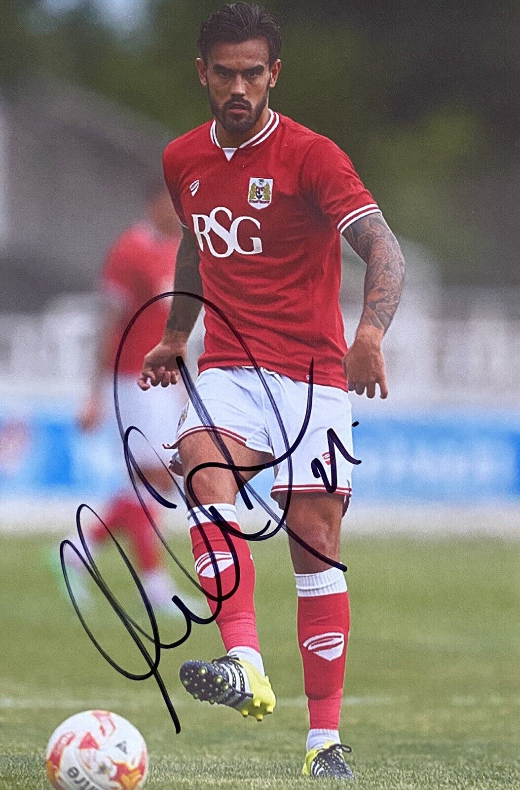 Marlon Pack Genuine Hand Signed Bristol City 6X4 Photo Poster painting 2