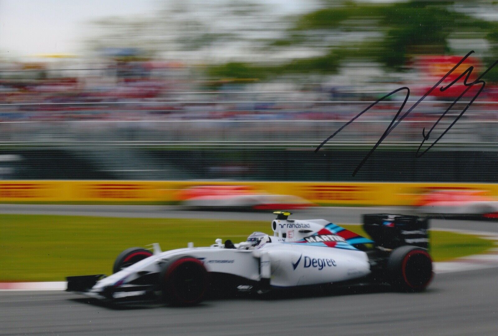 Valtteri Bottas Hand Signed 12x8 Photo Poster painting F1 Autograph Williams Martini Racing 2