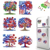 6pcs DIY Independence Day Diamond Painting Fridge Magnet