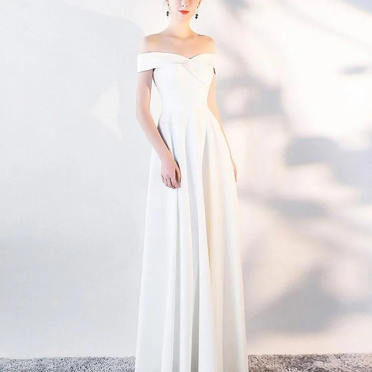 Burgundy Formal Wedding Guest Dresses Party Dress Sexy off-the-Shoulder Long Dress