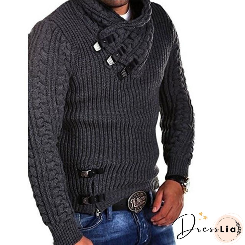 Turtleneck Sweater Men Long Sleeve Knitted Pullovers Soft Warm Basic Man Sweaters