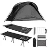 [US Local Warehouse] 3 Pcs Set Marching Bed Outdoor Portable Tent with Carry Bag Tent Cot for Camping