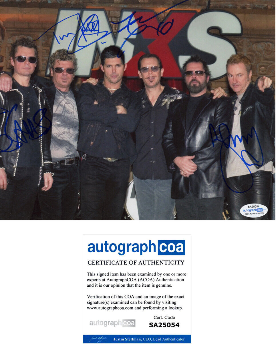 JD FORTURE Gary Beers JON FARRISS Tim signed Autographed INXS