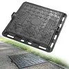 [US Local Warehouse] Iron Manhole Cover and Frame Non-Slip Septic Tank Cover for Yard (400mm)