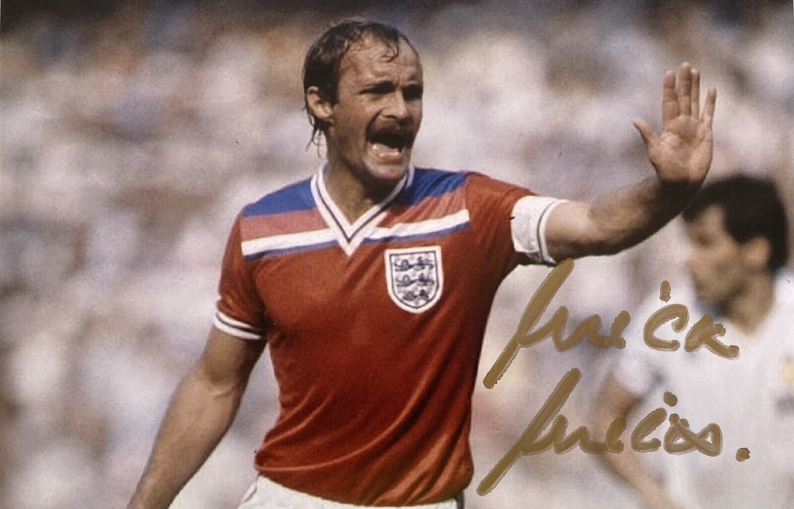 Mick Mills Genuine Hand Signed England 6X4 Photo Poster painting