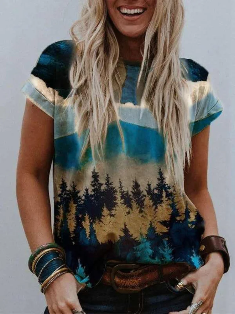Landscape Inspired Art Comfy T Shirt