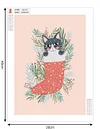 Kitten in Christmas Stocking | Alien Diamond Painting Kit