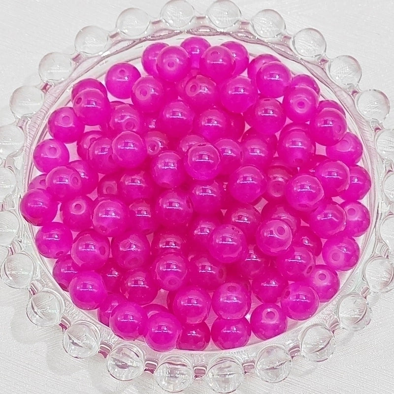 50 PCS/Package Diameter 4mm Diameter 6 Mm Glass Round Beads