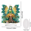 DIY Peacock Fairy Girl Acrylic Diamond Painting Desktop Ornaments