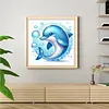 Animal Full 18CT 2 Strands DIY Stamped Embroidery Needlepoint Starter Kits 7.87x7.87inch Cross Stitch Art and Crafts Kits for Beginners Adults Home Decor