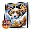 Snow Puppy-Full Round Diamond Painting 30*30CM