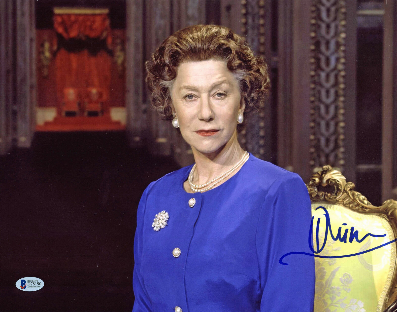 Helen Mirren The Queen Authentic Signed 11x14 Photo Poster painting Autographed BAS #D78190