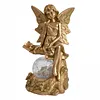 Solar Angel Garden Decor Resin Statue Outdoor Light 600mAh Battery