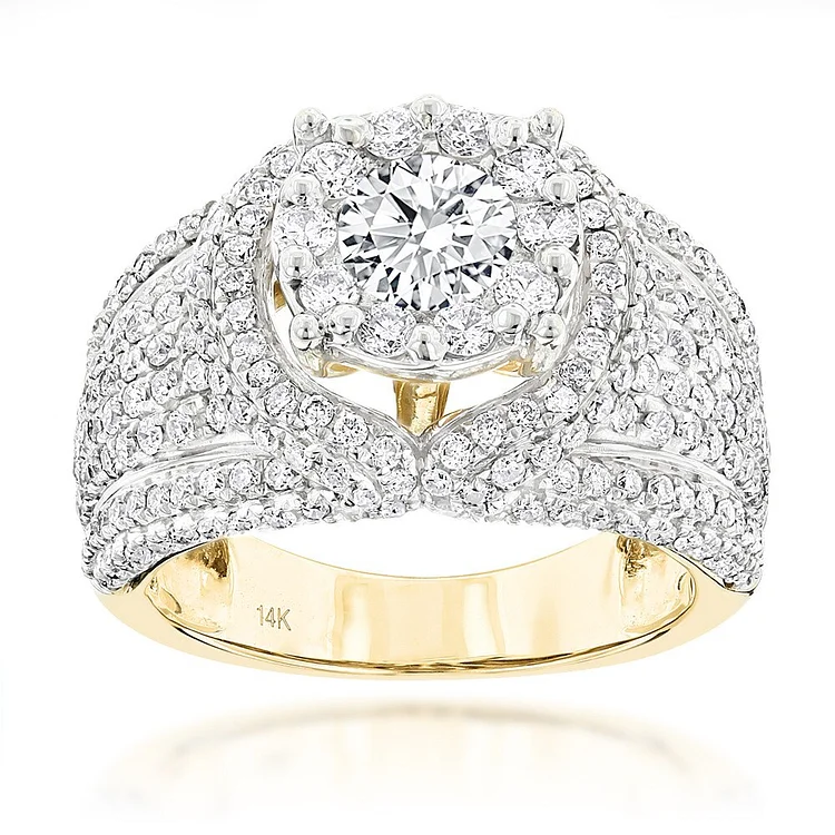 Luxury Iced Out Full Rhinestone Crystal Ring