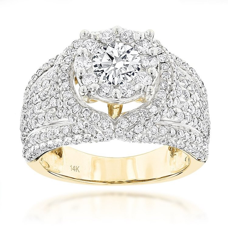 Luxury Iced Out Full Rhinestone Crystal Ring