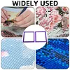 2Pcs Diamond Art Square Auxiliary Frame 3D Printing Diamond Art Desk Positioning Frame Lightweight for Boys Girls Adults Students Home Office Leisure (Violet Purple Large)
