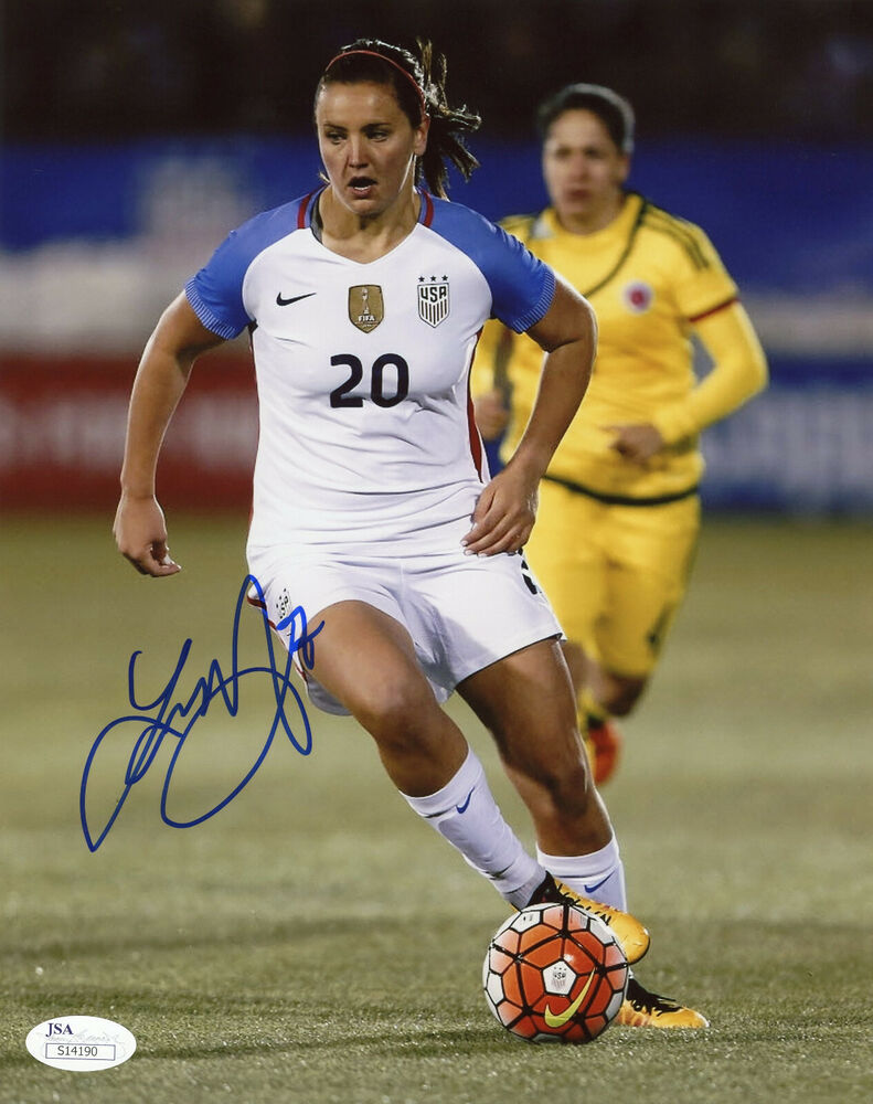 Lindsey Horan Signed  8X10 Photo Poster painting USWNT USA Women's Soccer Auto Rare !!!!!