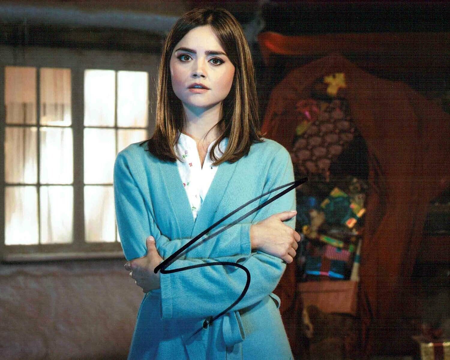 Jenna Louise COLEMAN SIGNED Autograph 10x8 Photo Poster painting 2 AFTAL COA Dr Doctor Who