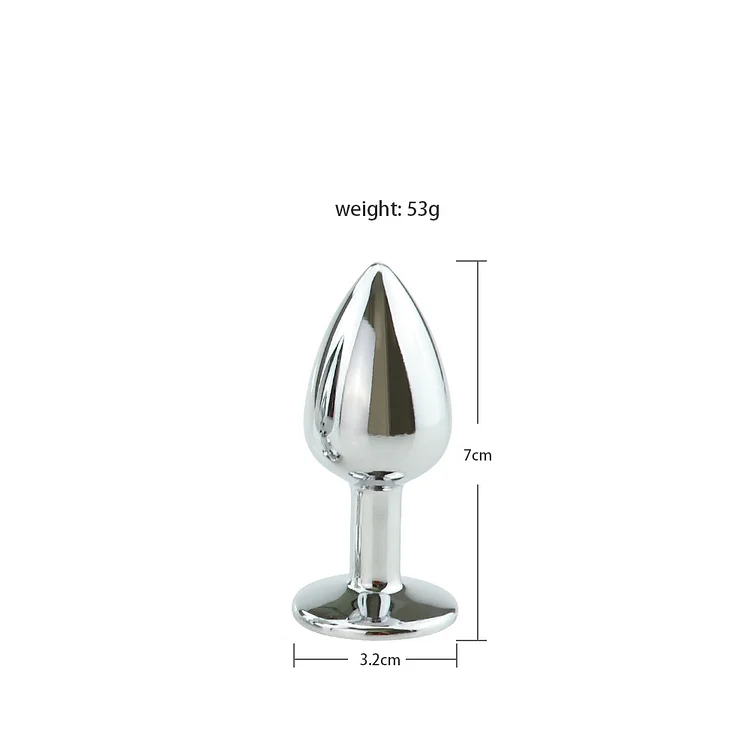 Stainless Steel Anal Butt Plug Fantasy Anal Stimulation Toy 