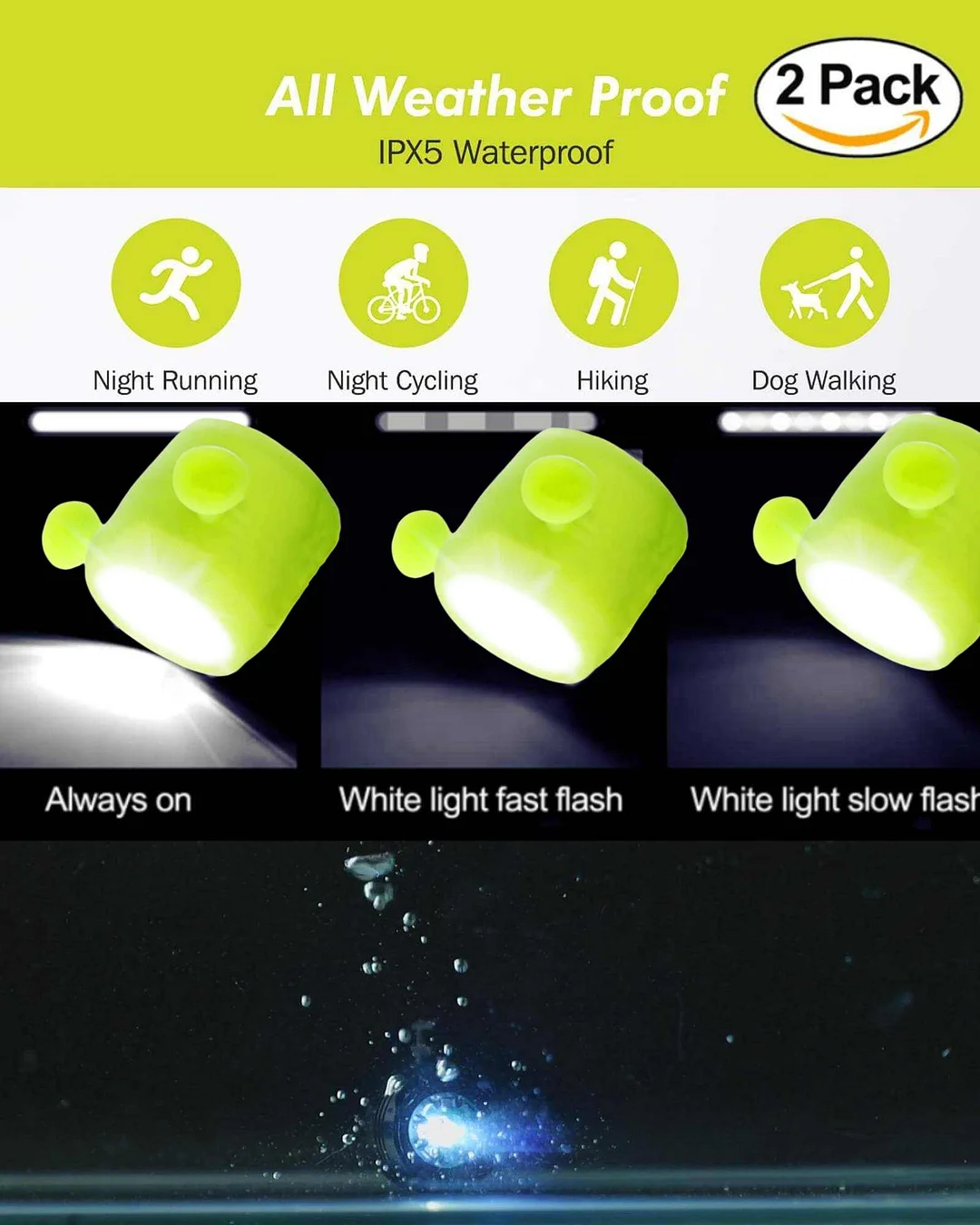 Croc lights - With SHREK'S Ears  for Adults and Kids