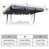 Outdoor Patio Swing Chair Canopy Replacement Waterproof Swing Canopy Top Cover
