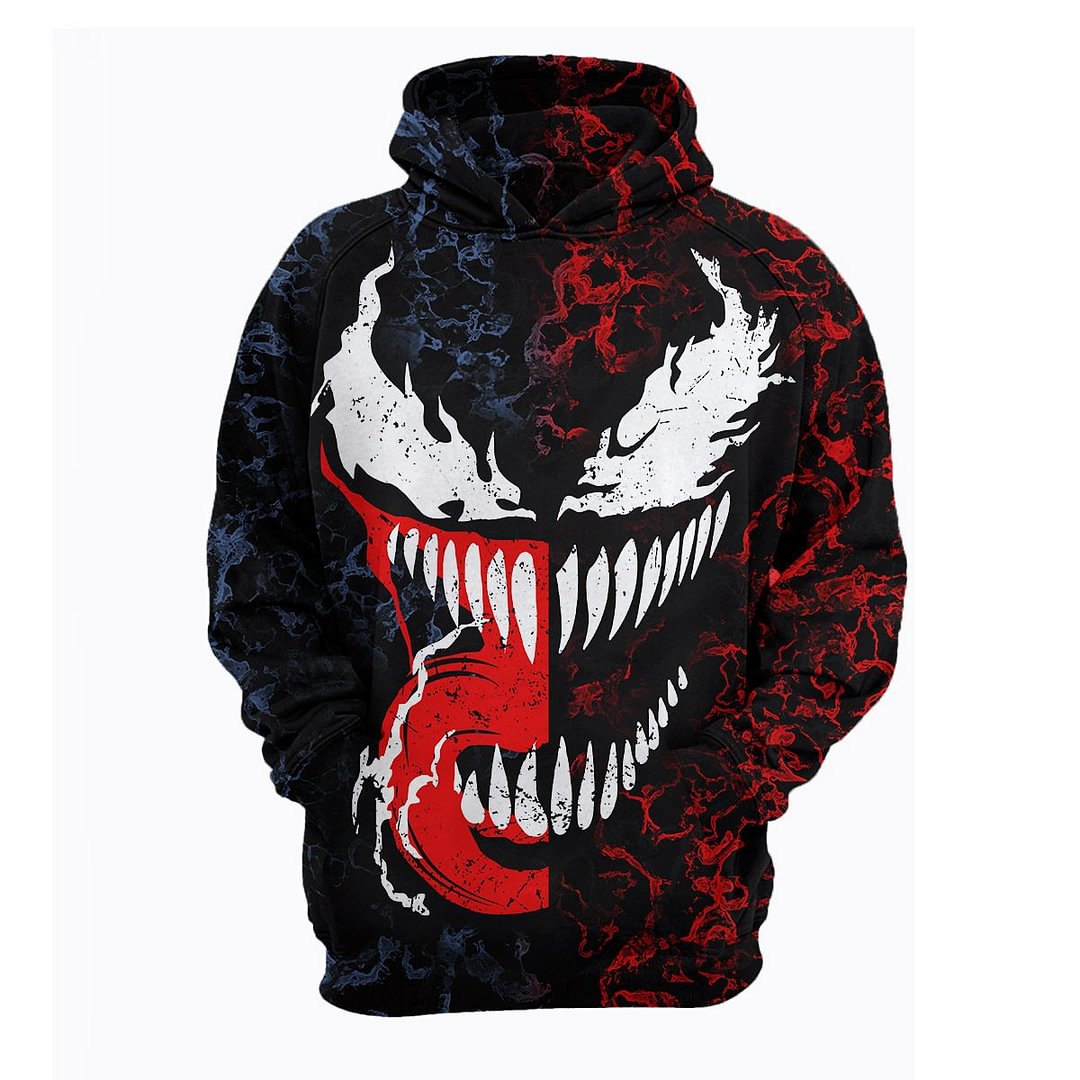 Venom Hoodie Long Sleeve Sweatshirts