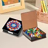 Mandalas Leather Diamond Painting Notecard Box 5D DIY Diamond Art Note Box