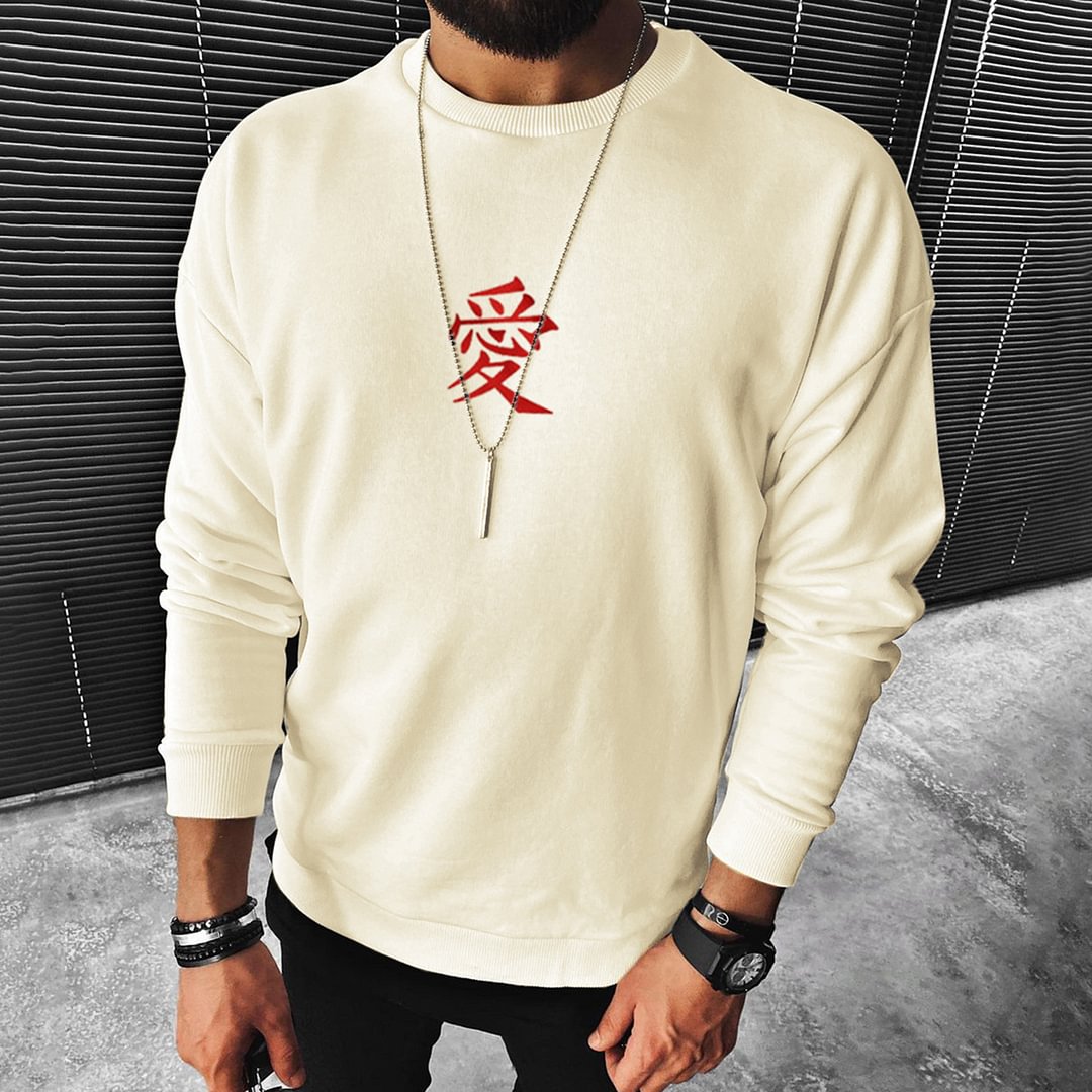 Men's Casual Naruto Print Sweatshirt、、URBENIE