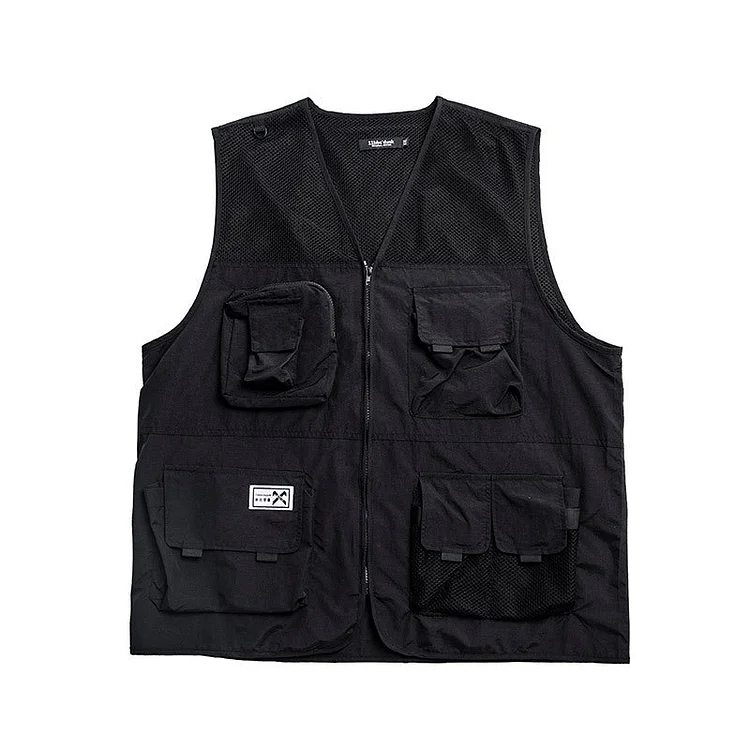 Workwear Vest Trendy Brand Camisole Functional Style Tactical Vest Jacket-dark style-men's clothing-halloween