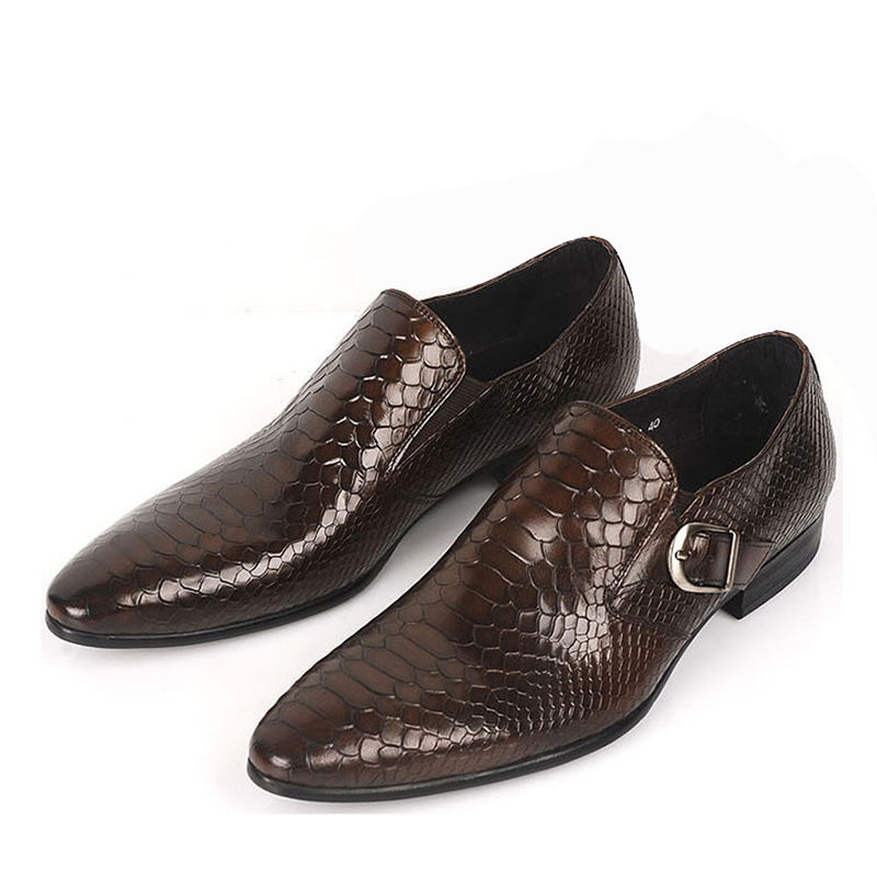 Mens Black Dress Shoes With Buckle : Free Shipping