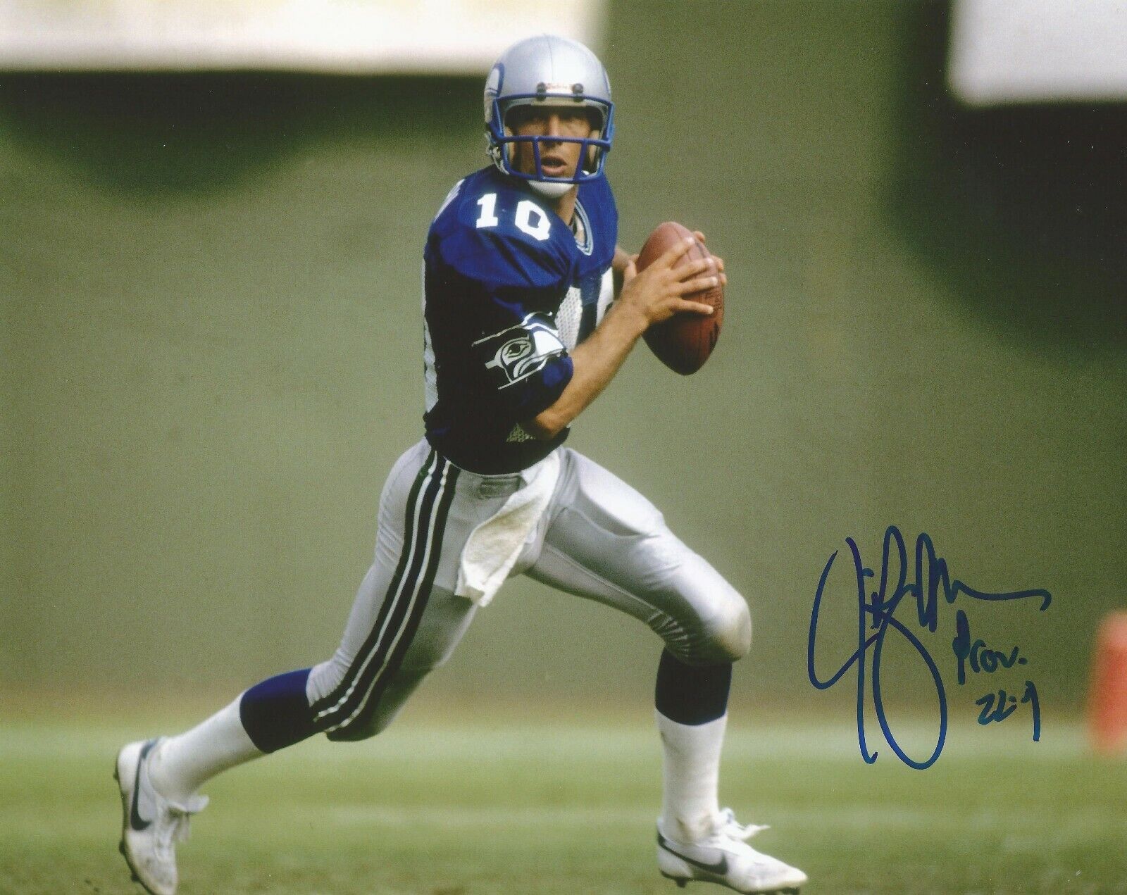 JIM ZORN SIGNED SEATTLE SEAHAWKS 8x10 Photo Poster painting #6 w/PROOF