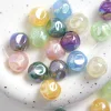 100PCS Colorful Shimmer Acrylic Beads for DIY Bracelet Key Chain