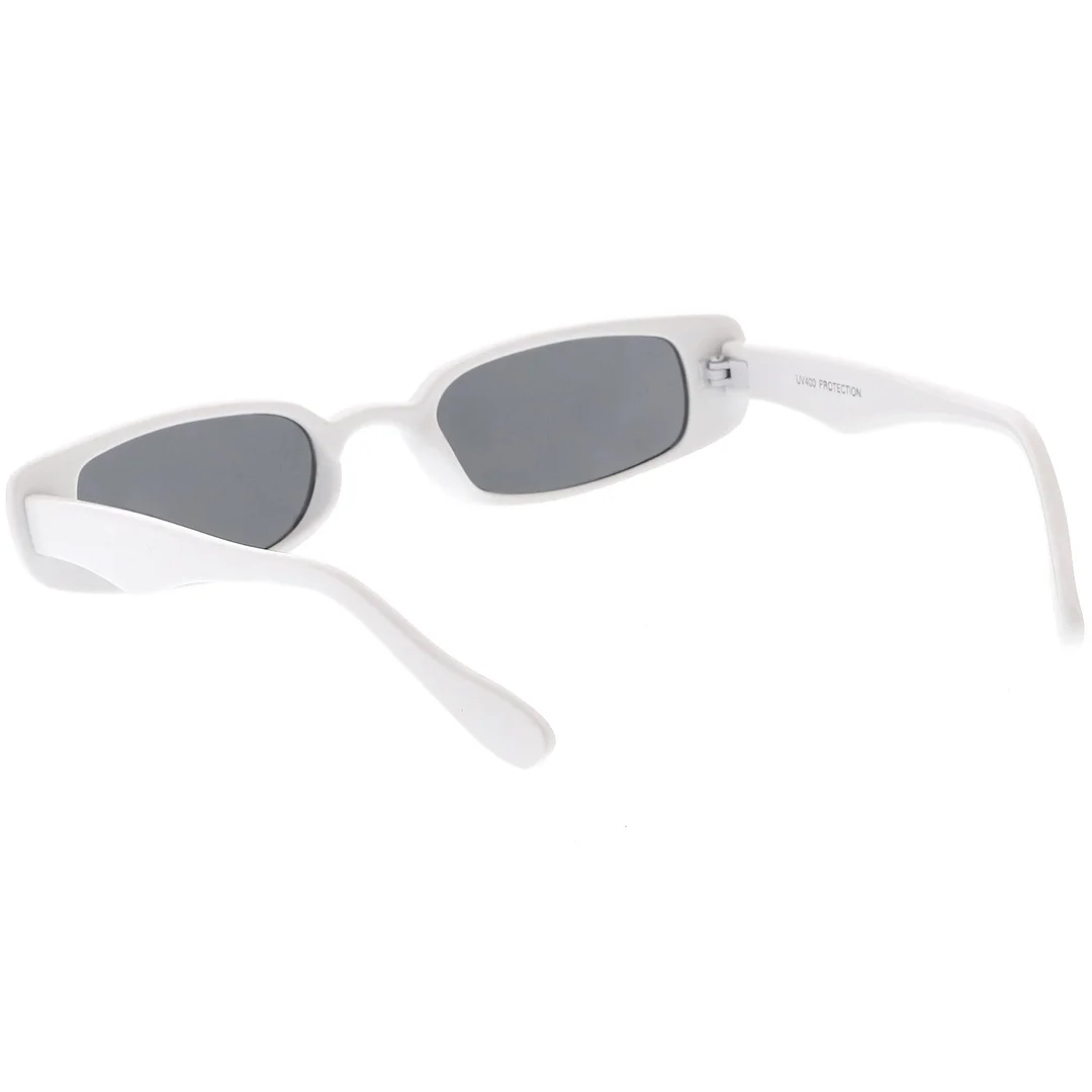 Extreme Thin Small Rectangle glasses Neutral Colored Lens 49mm