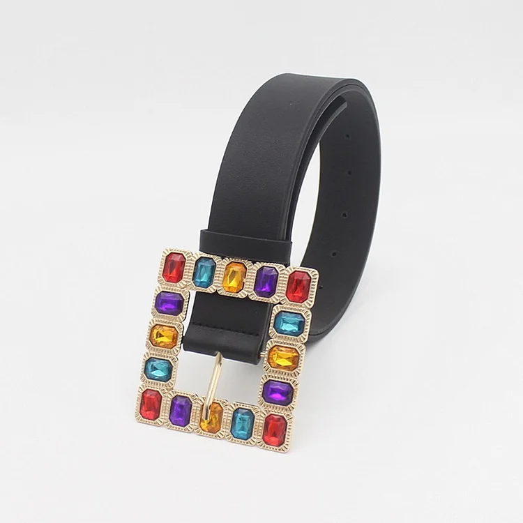 Daily Colorful Buckle PU Belts