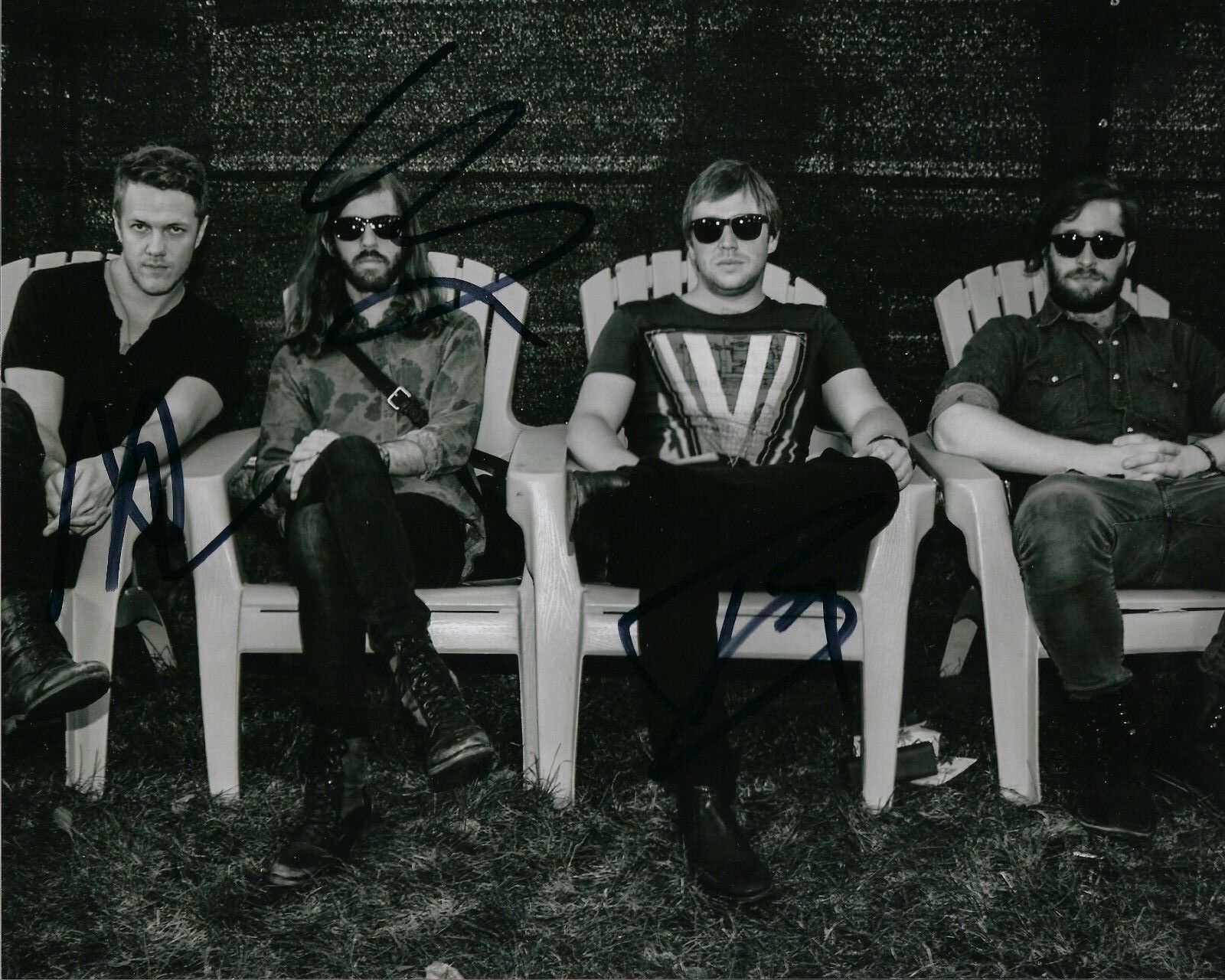 GFA Dan Reynolds x3 Band * IMAGINE DRAGONS * Signed 8x10 Photo Poster painting PROOF D4 COA