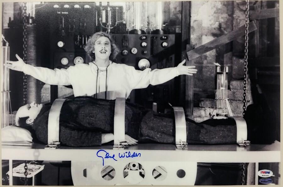 GENE WILDER Signed Young Frankenstein 12x18 Photo Poster painting #1 Autograph w/ PSA/DNA COA