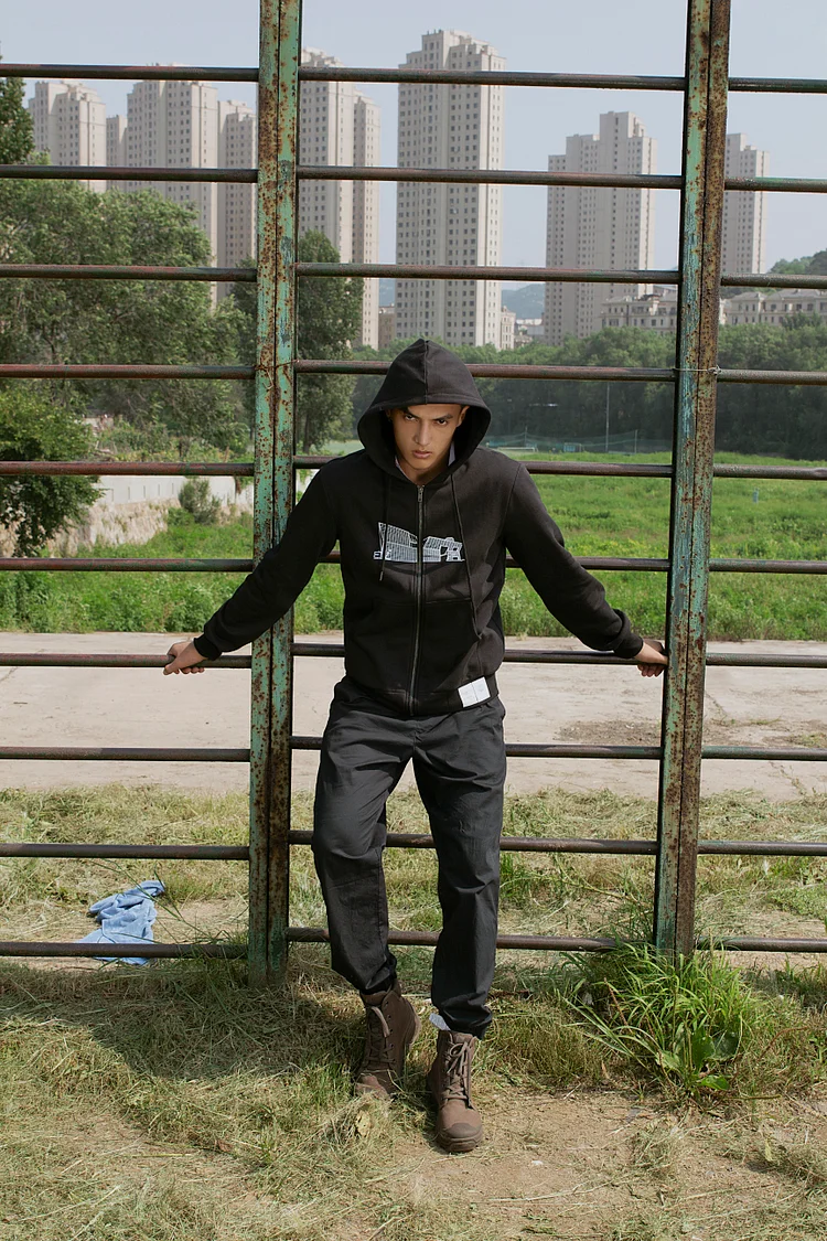 AGA KHAN MUSEUM X JUMA Architectural Series Unisex Hoodie  - 5 Recycled Water Bottles - Black