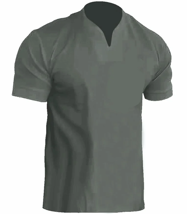 Uveng Uveng Men's Fitness Plus-Size Sports T-Shirt Men's Elastic Cotton Pocket Short-Sleeved Summer V-Neck Polo Shirt