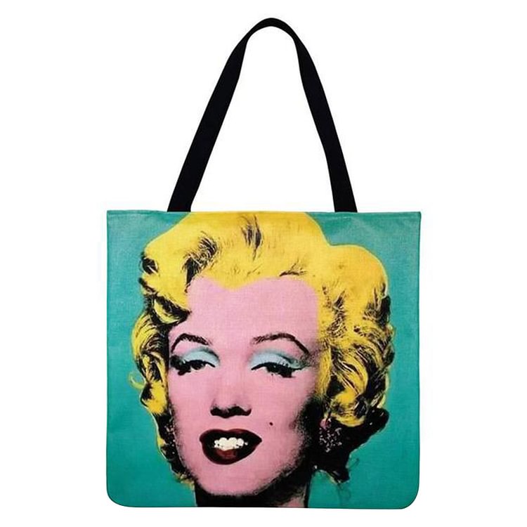 【ONLY 1pc Left】Linen Tote Bag - American Pop Monroe And