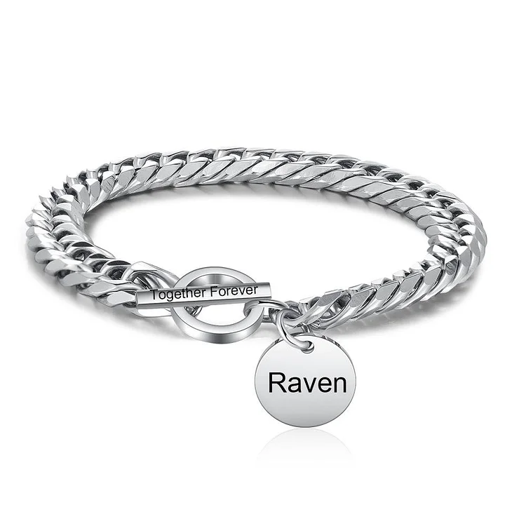 Men Cuban Chain Bracelet Bar Cuban Link Gifts for Him