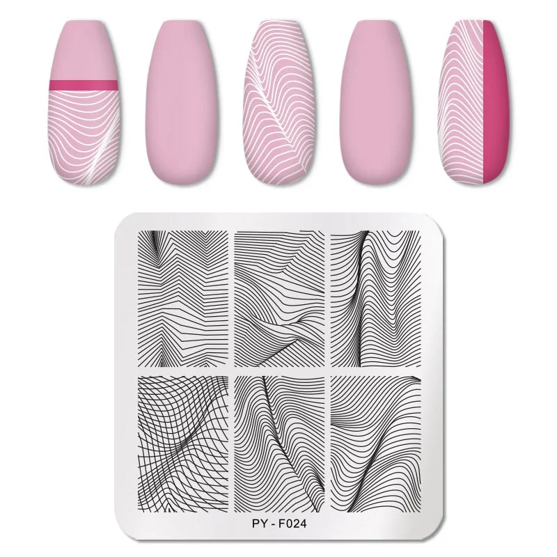 PICT YOU Valentine's Day Nail Stamping Plates Rose Flower Love Pattern Nail Art Plate Overprint Stamp Stencils Design Molds-Nail Inspo