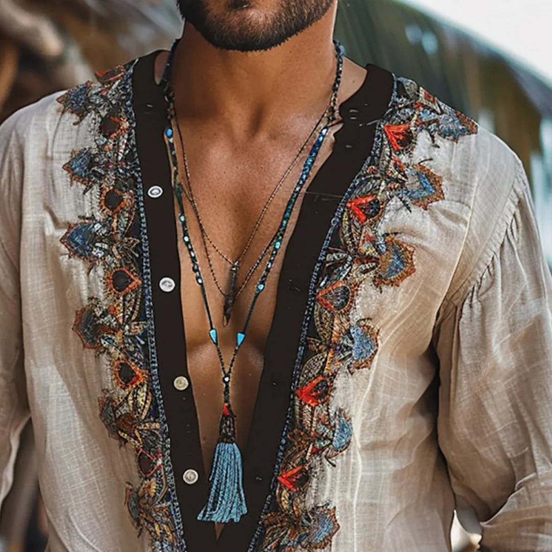 Bohemian Linen Shirt-inspireuse