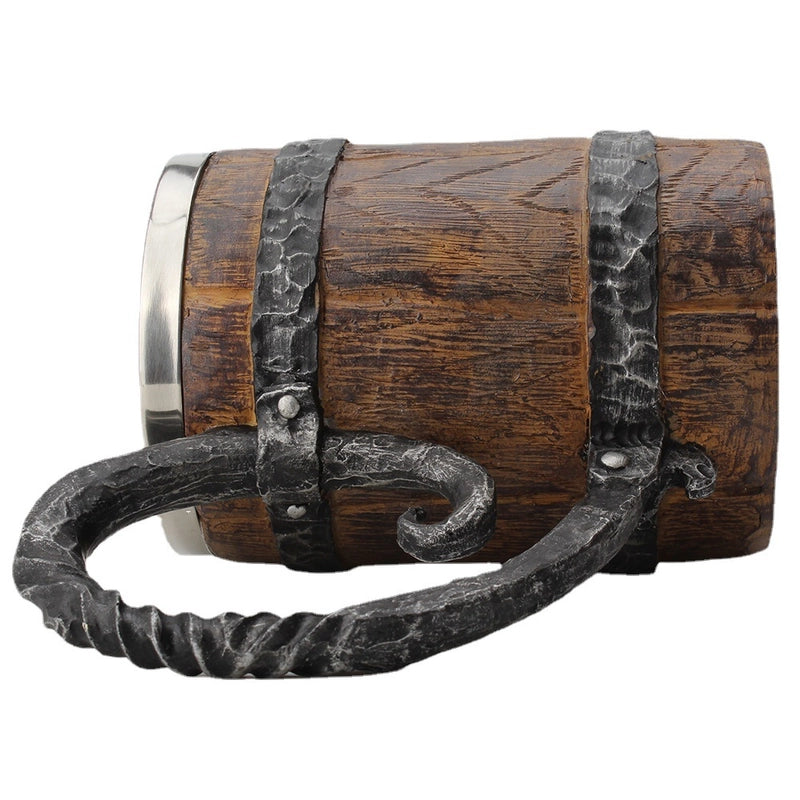 Christmas Classical Wooden Barrel Resin Water Bottles 1 Piece