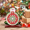 DIY Christmas 25 Days Countdown Diamond Painting Tabletop Ornaments Kit  Crystal Art Craft Decoration Wooden for Living Room Home Office Decoration