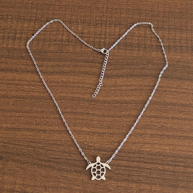 Sweet Minimalist Cat Butterfly Airplane 304 Stainless Steel 18K Gold Plated Plating Pendant Necklace