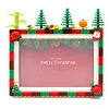 Chirstmas DIY Building Block Photo Frame Kit,Creative Handmade Assembled Photo Frame Handmade Craft Gift Home Tabletop Display Decor